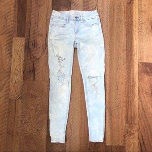 American Eagle light-wash distressed jeans